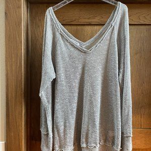 Maurices wide V sweater in front and back